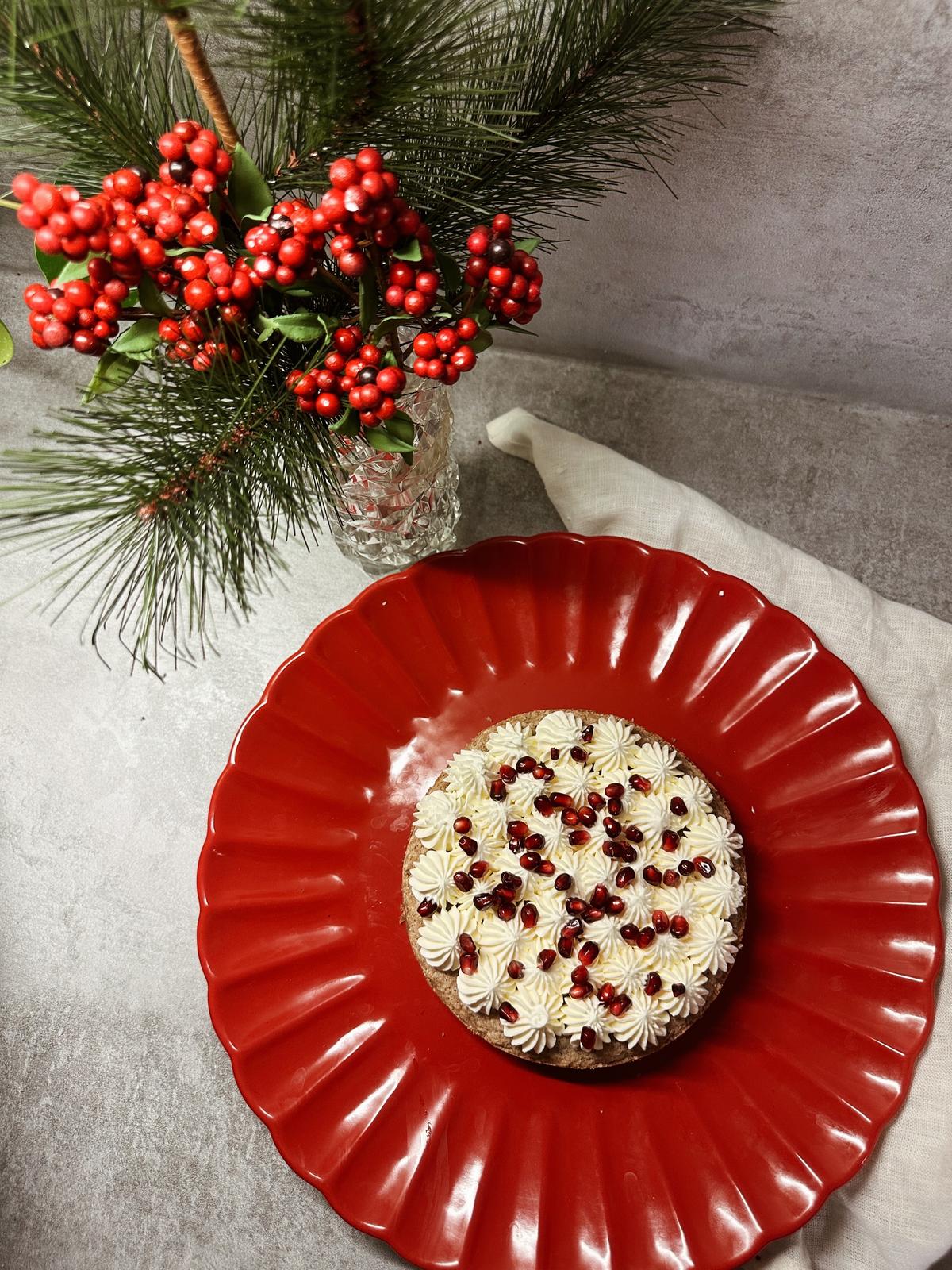 Pepparkakskladdkaka med färskostgrädde